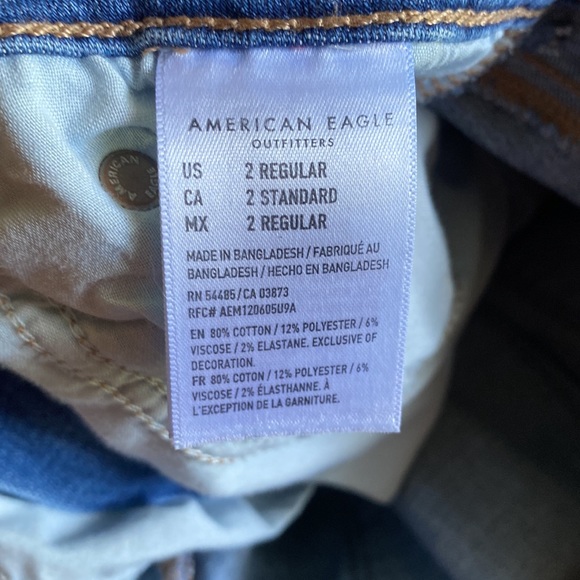 American Eagle Jeans Artist Crop Size 2 - Picture 10 of 14